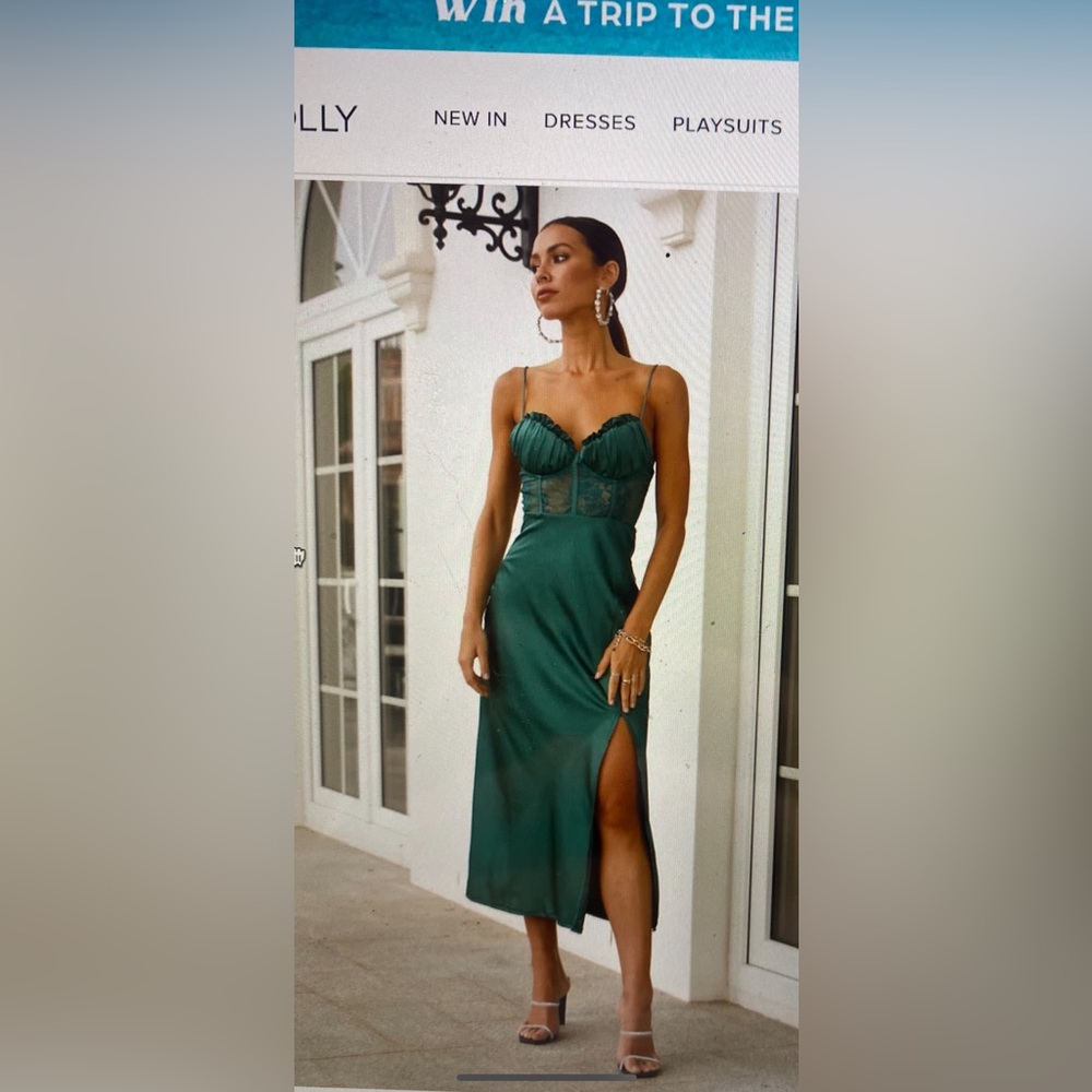 HELLO MOLLY emerald formal dress
